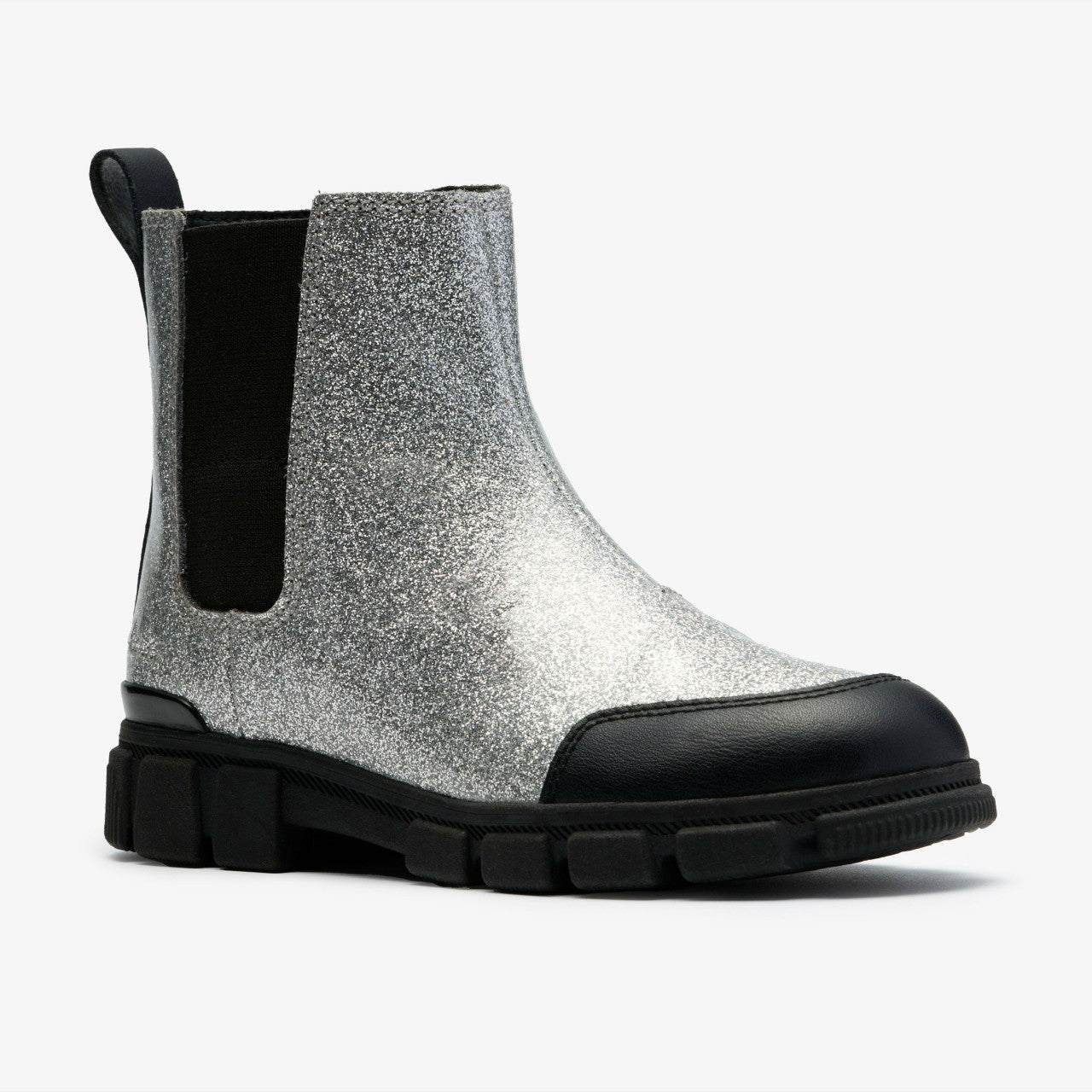 Evyn Chelsea Kid Silver Patent | Clarks For Sale
