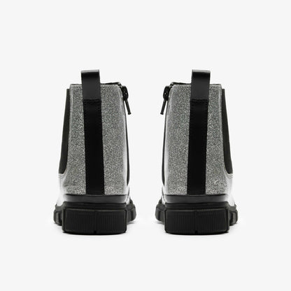 Evyn Chelsea Kid Silver Patent | Clarks For Sale