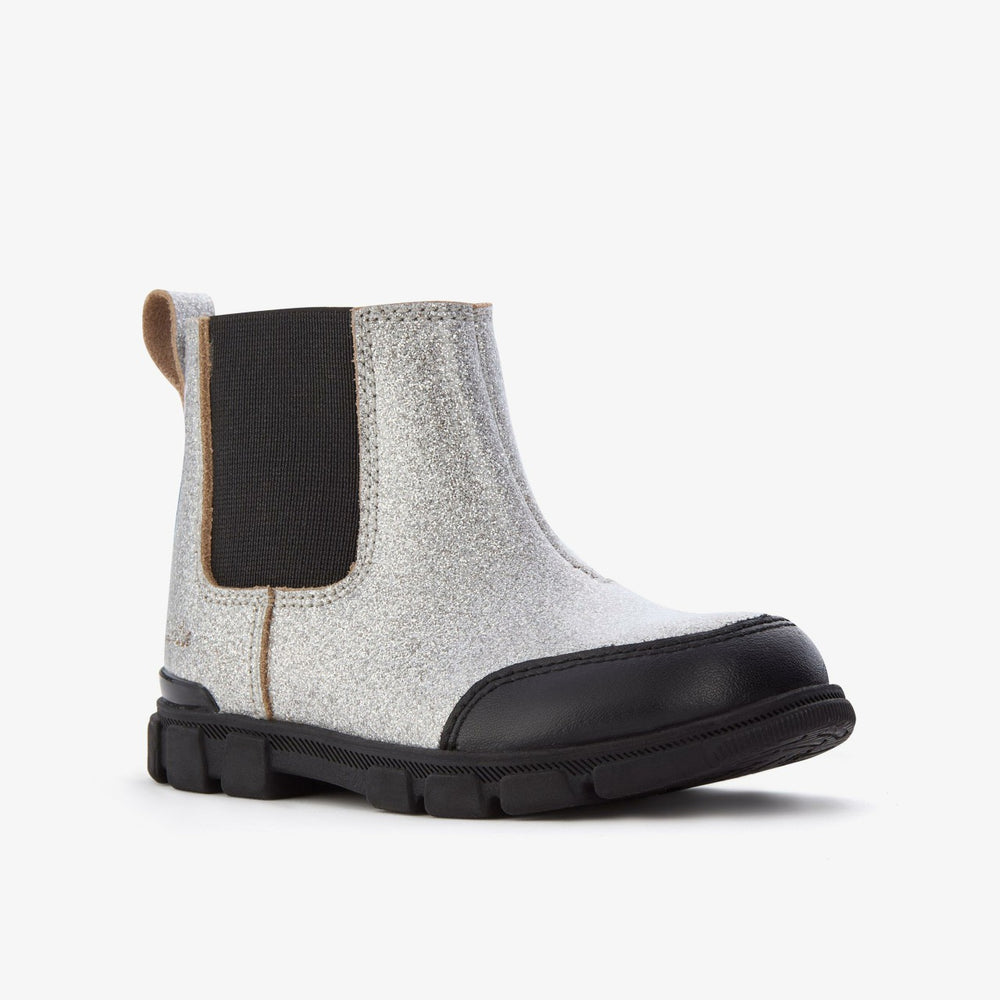Evyn Chelsea Toddler Silver Patent | Clarks