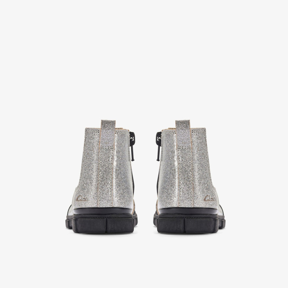 Evyn Chelsea Toddler Silver Patent | Clarks