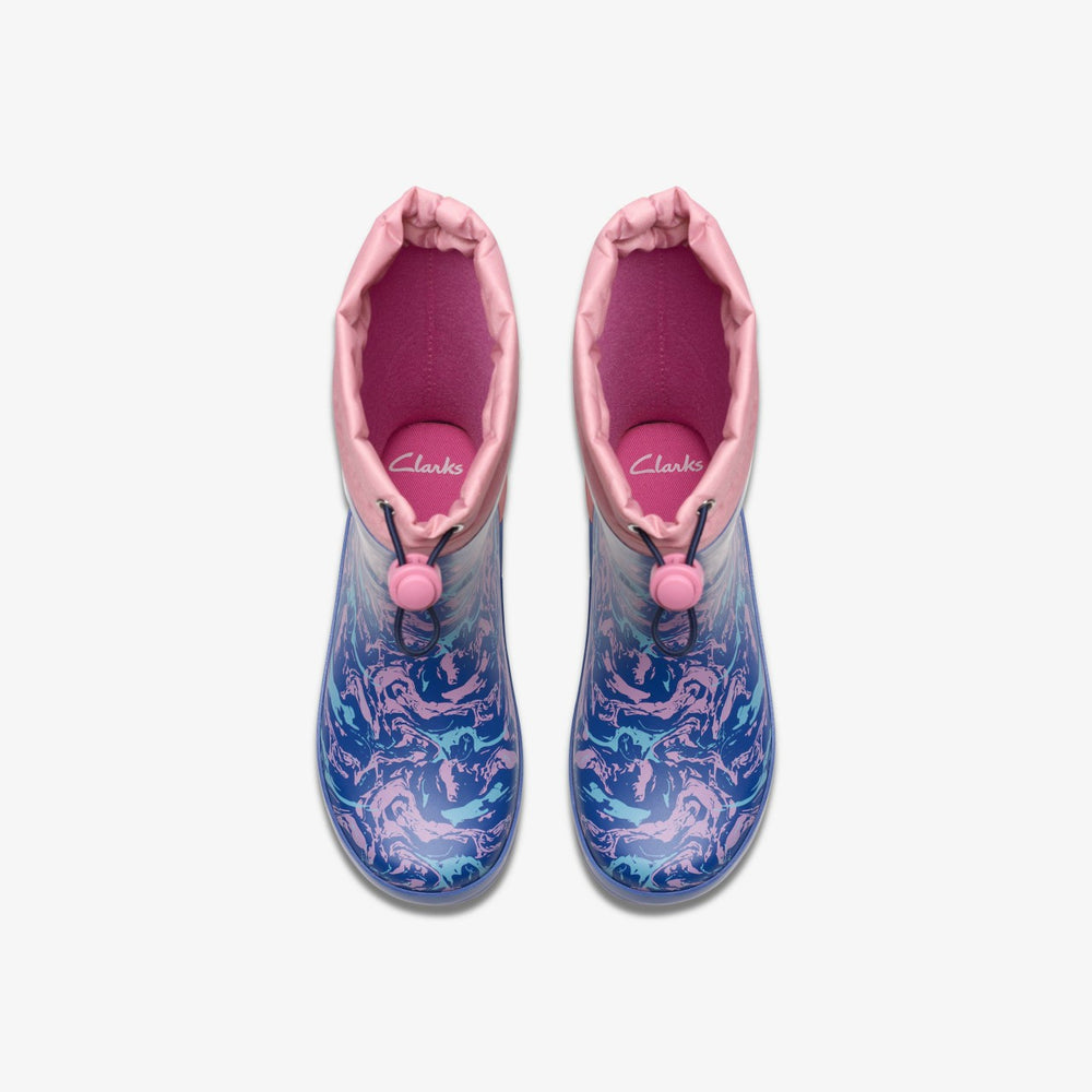 Tarri Race Kid Blue Combination | Clarks Discount