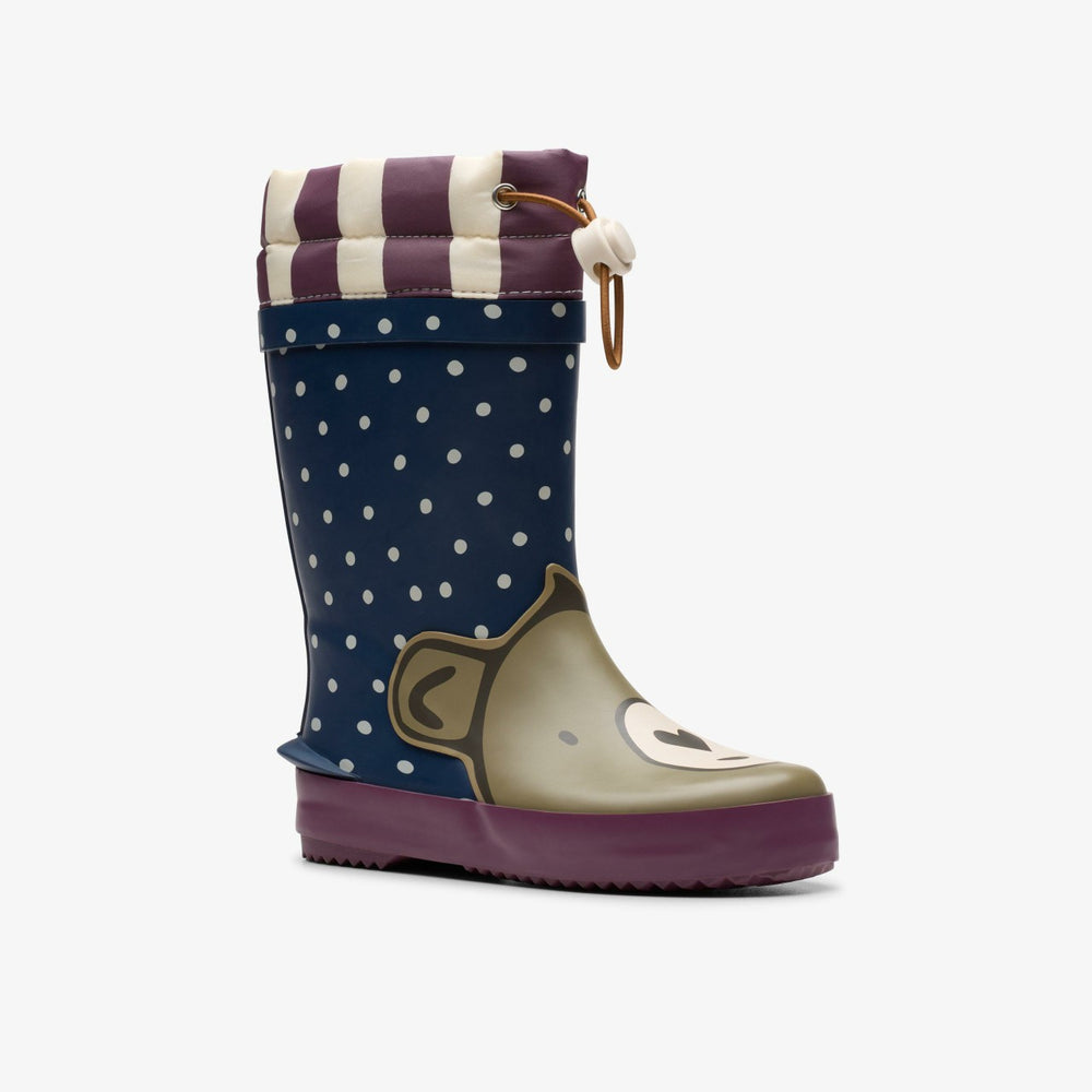 Tarri Race Toddler Navy Combination | Clarks US