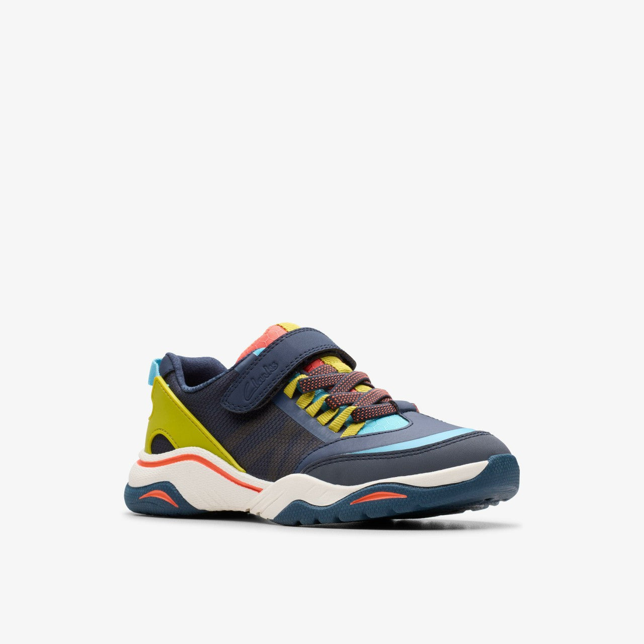 Feather Track Kid Navy Combination | Clarks Sale