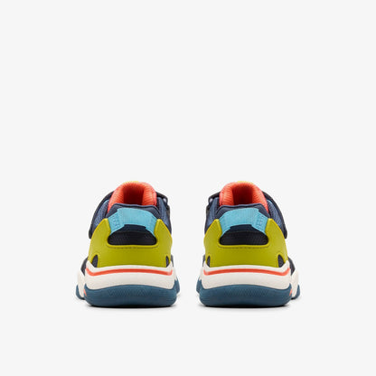Feather Track Kid Navy Combination | Clarks Sale