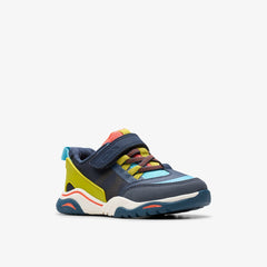 Feather Track Toddler Navy Combination | Clarks Onsale