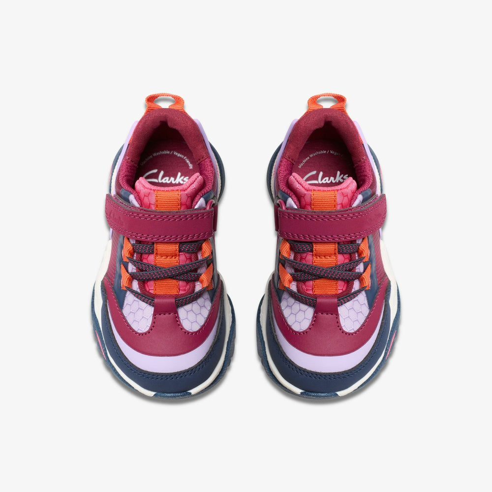 Feather Track Toddler Berry Combination | Clarks For Sale
