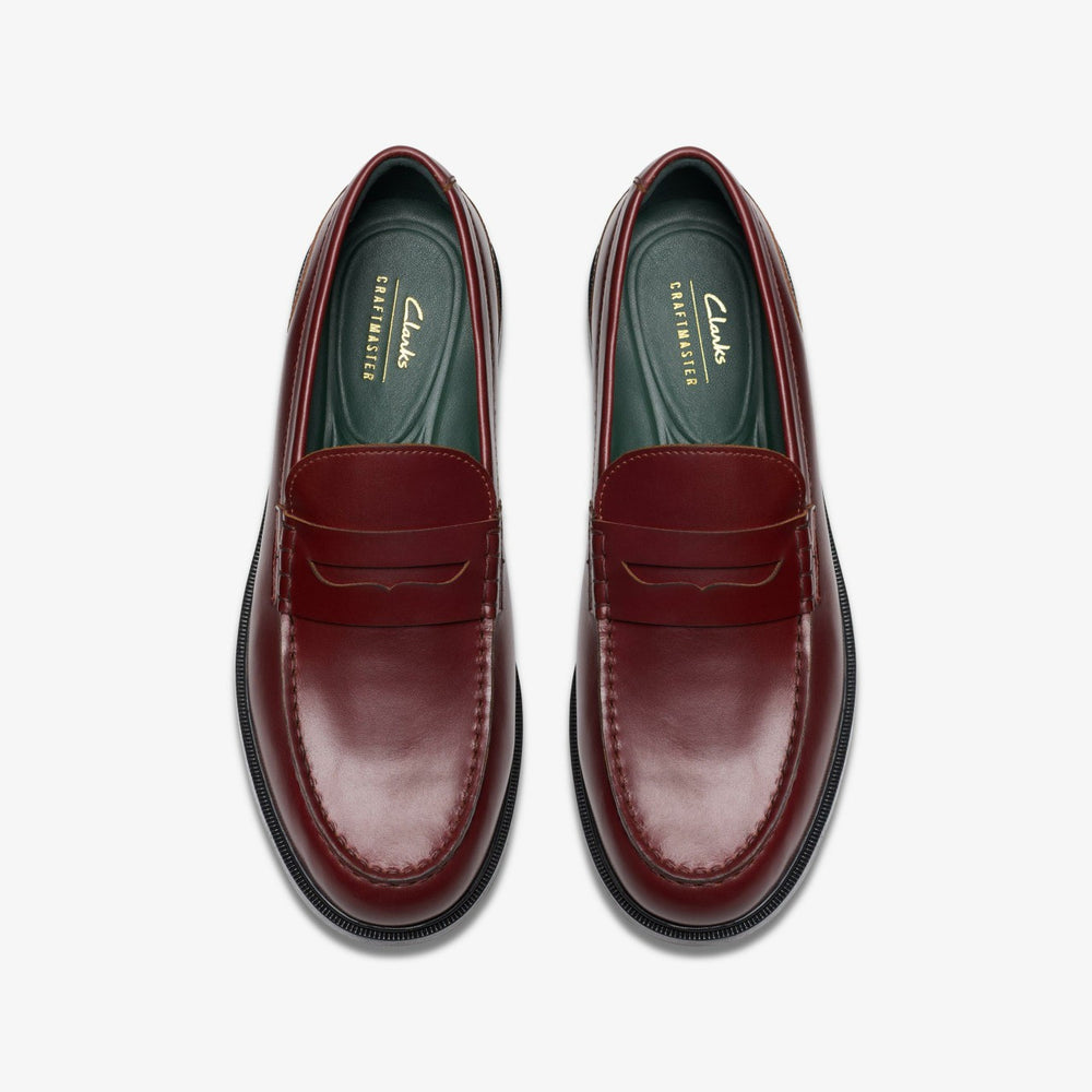 Craft James Lo Loafer Wine Leather | Clarks Discount