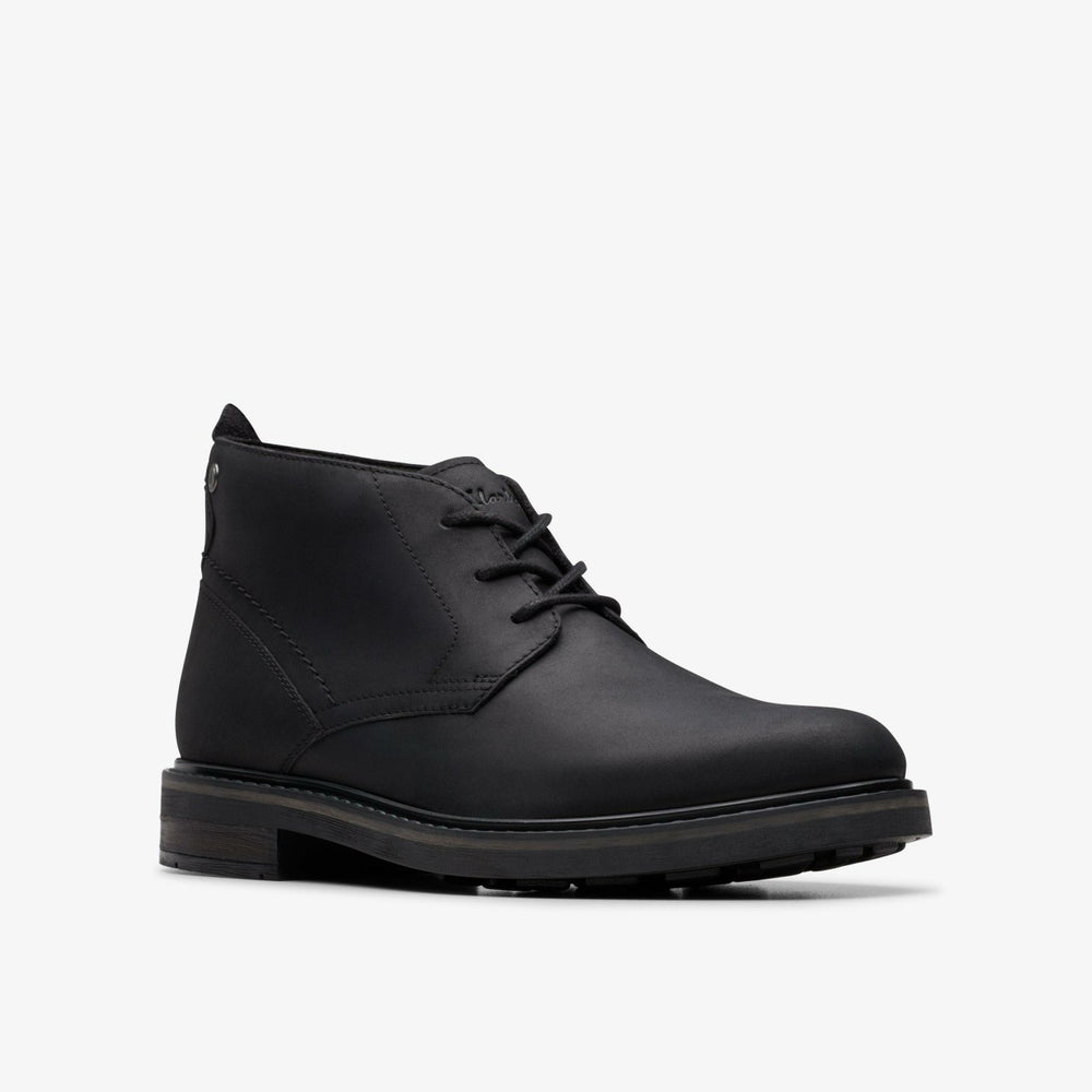 Newford Mid Black Leather | Clarks US