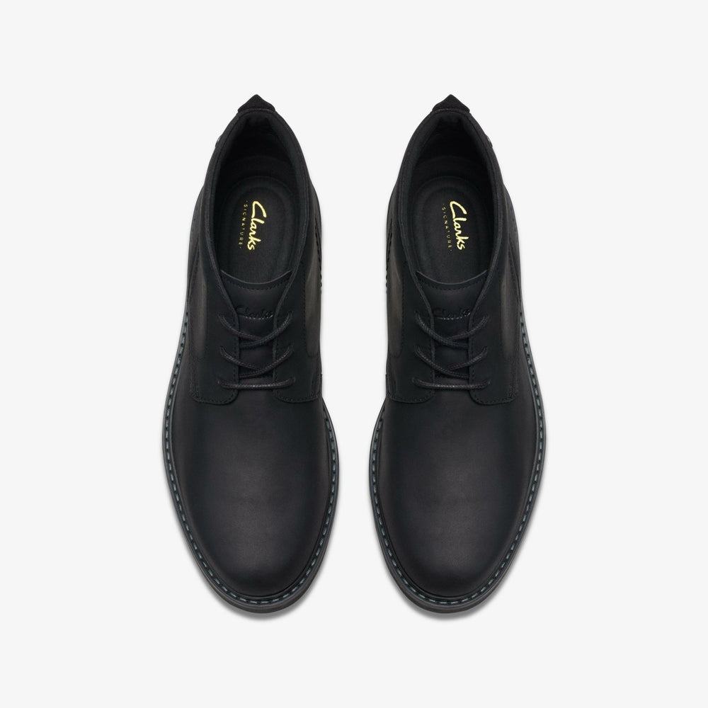 Newford Mid Black Leather | Clarks US