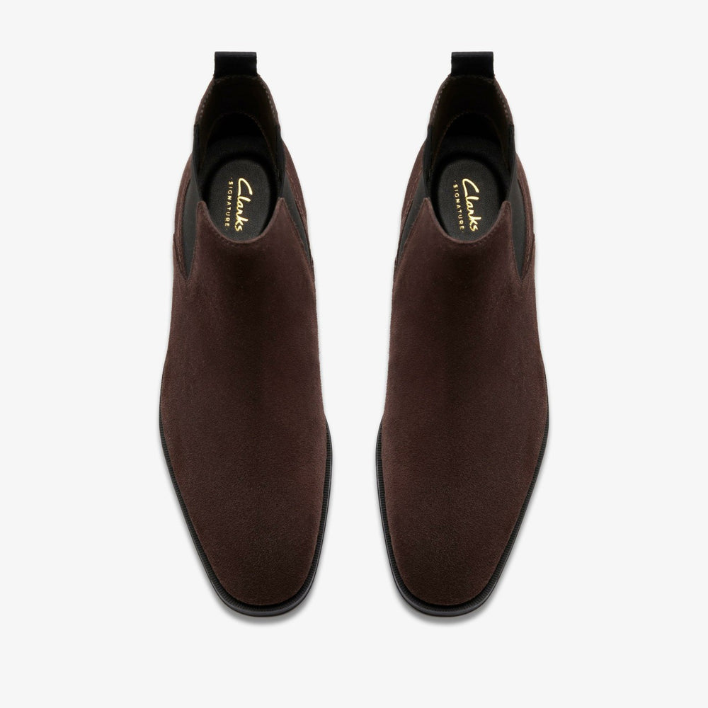 Paulton Easy Dark Brown Suede | Clarks Sale