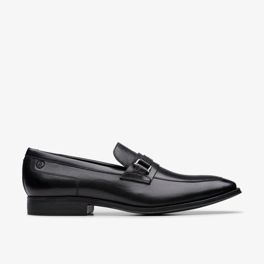 Paulton Lo Black Leather | Clarks US