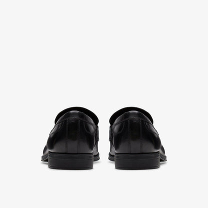 Paulton Lo Black Leather | Clarks US