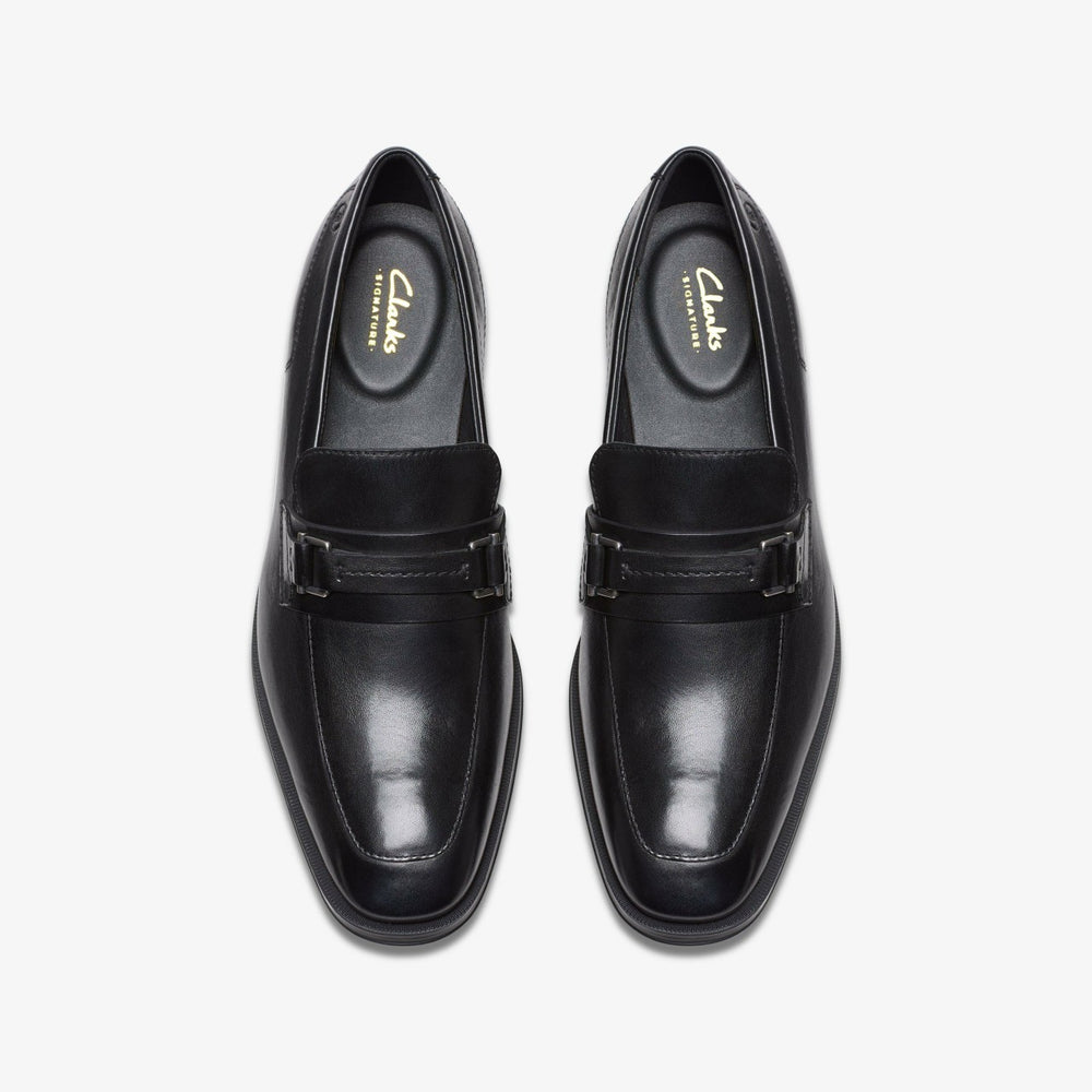 Paulton Lo Black Leather | Clarks US