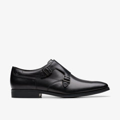 Paulton Monk Black Leather | Clarks