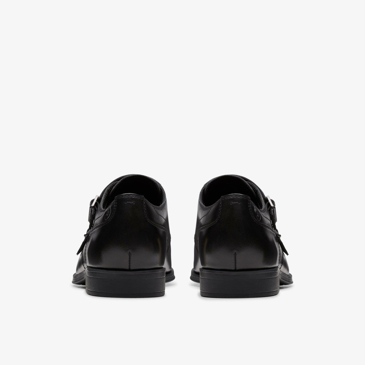 Paulton Monk Black Leather | Clarks