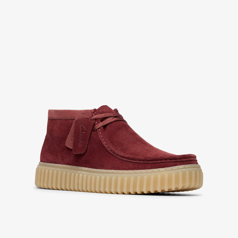 Torhill Hi Wine Suede | Clarks