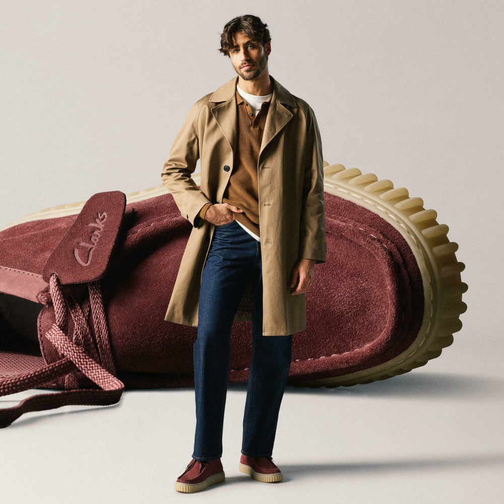 Torhill Hi Wine Suede | Clarks