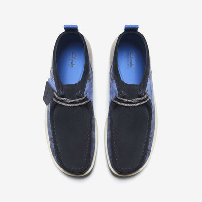 Wallabee FTR2 Boot Navy Combination | Clarks Onsale