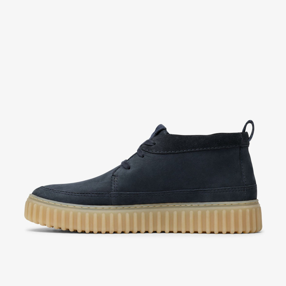 Torhill Lace Hi Navy Nubuck | Clarks Onsale