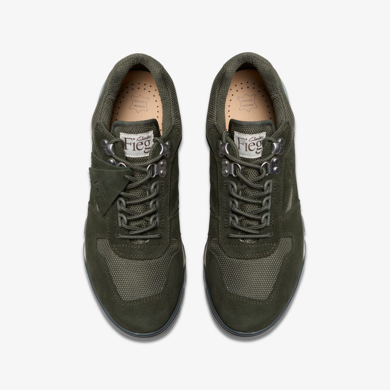 Laddow Dark Olive Combination | Clarks For Sale