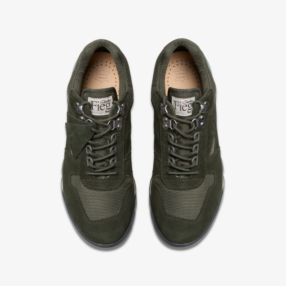 Laddow Dark Olive Combination | Clarks For Sale