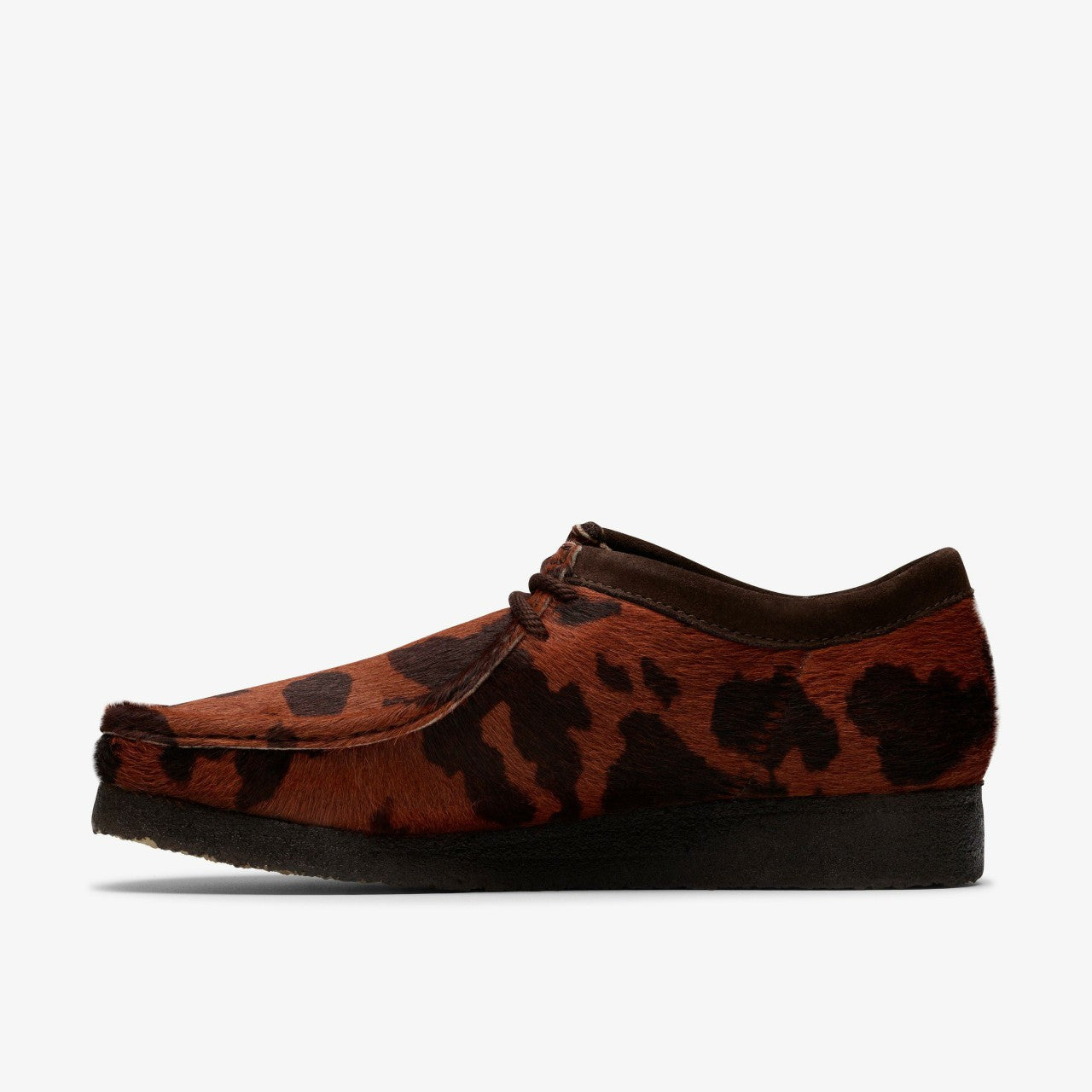 Wallabee Brown Cow Print | Clarks Discount