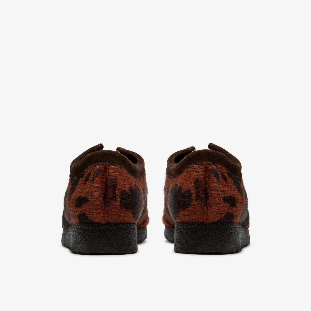 Wallabee Brown Cow Print | Clarks Discount