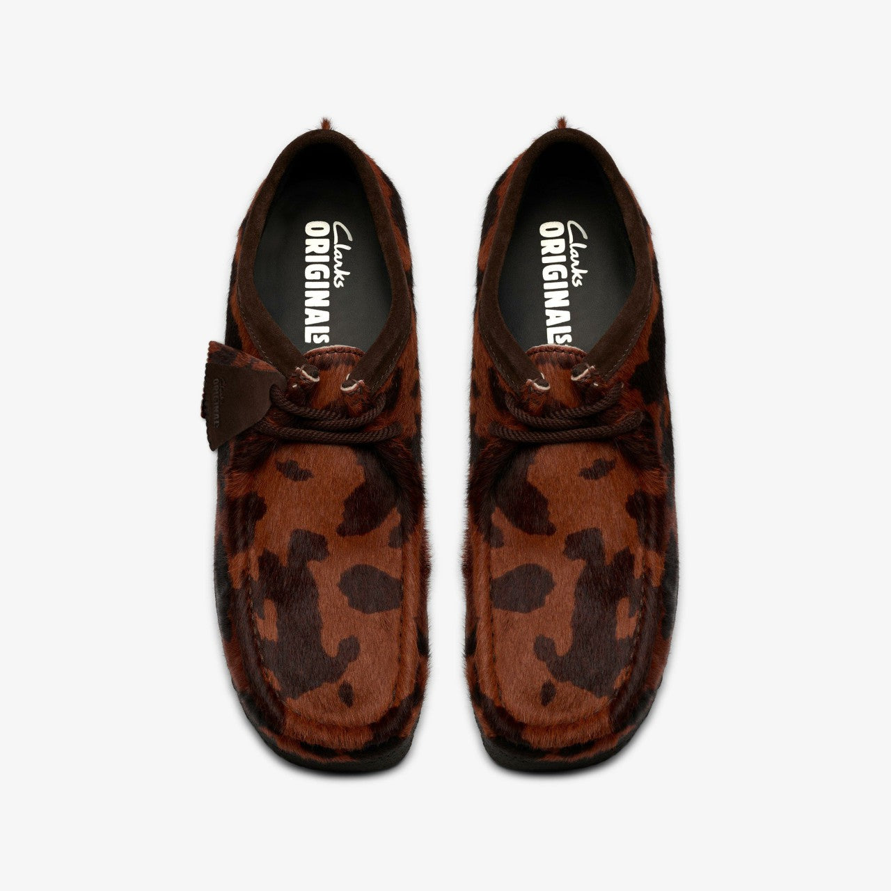Wallabee Brown Cow Print | Clarks Discount