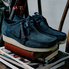 Wallabee Mid Blue Suede | Clarks