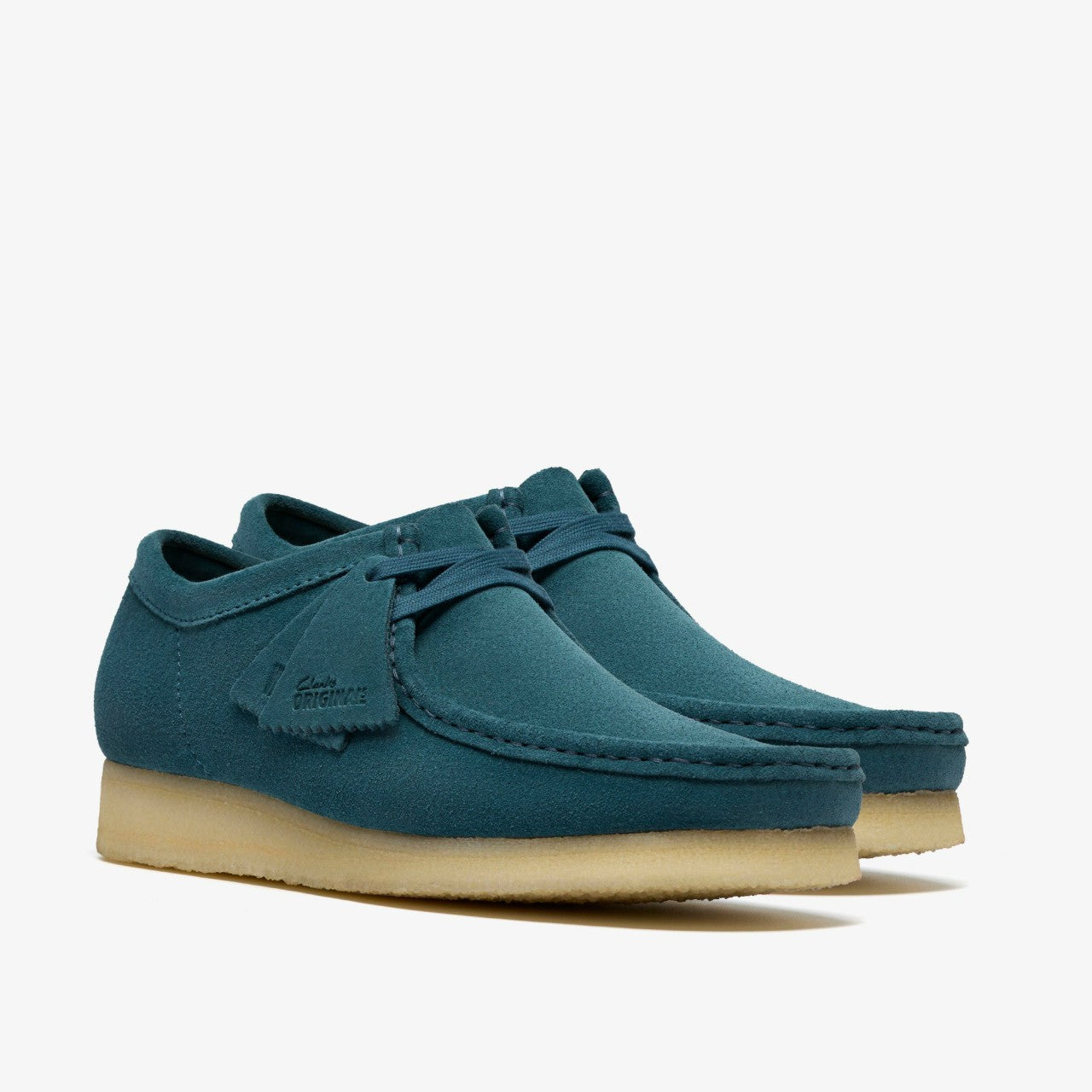 Wallabee Mid Blue Suede | Clarks