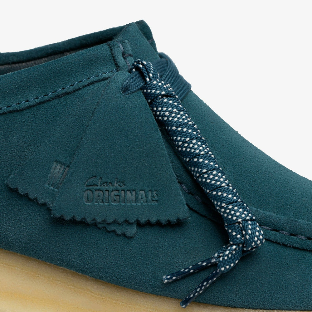Wallabee Mid Blue Suede | Clarks