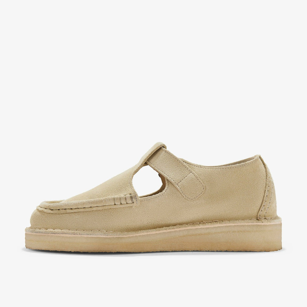 Nomad T Bar Maple Suede | Clarks