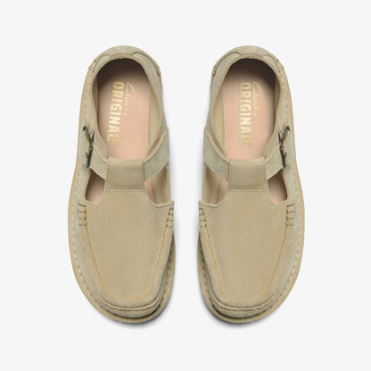 Nomad T Bar Maple Suede | Clarks