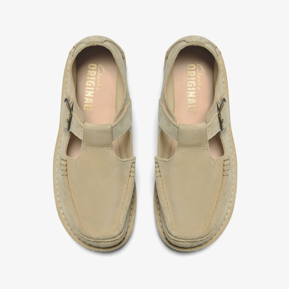 Nomad T Bar Maple Suede | Clarks