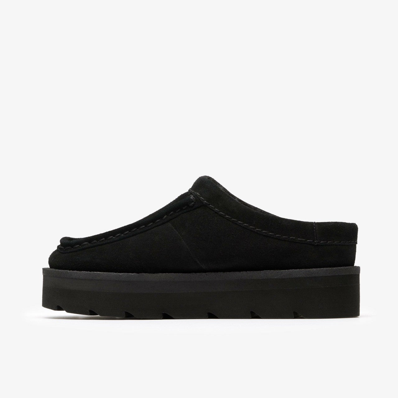 Meare Mule Black Suede Warmlined | Clarks For Sale