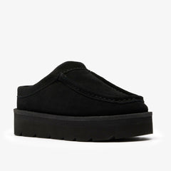 Meare Mule Black Suede Warmlined | Clarks For Sale