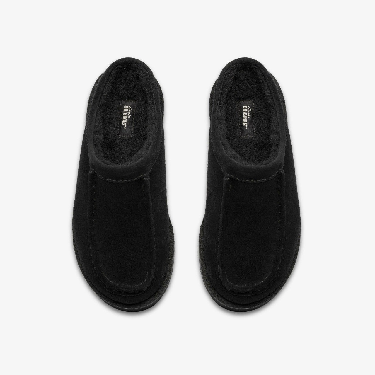 Meare Mule Black Suede Warmlined | Clarks For Sale