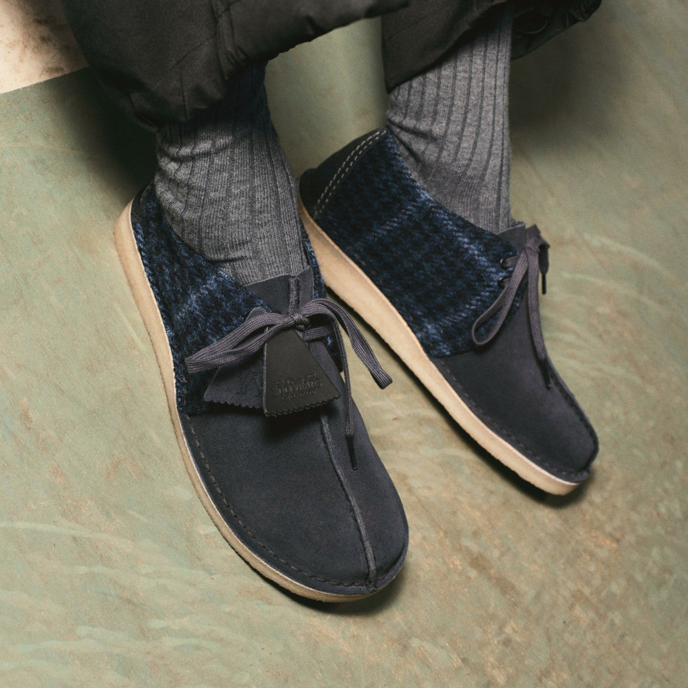 Desert Trek Navy Tweed Combination | Clarks Onsale