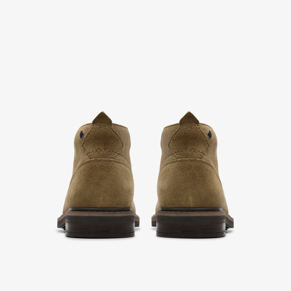 Newford Mid Dark Sand Suede | Clarks