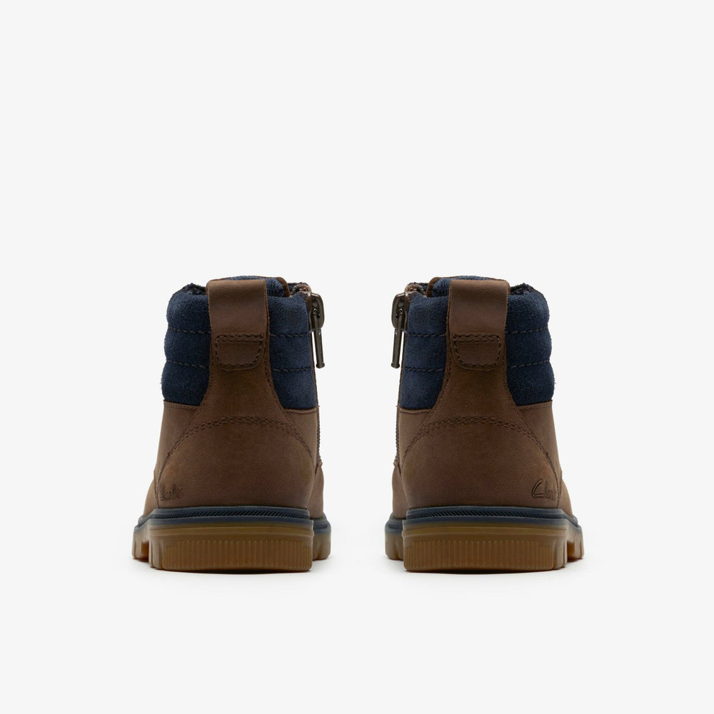 Lorcam Trail Kid Dark Brown | Clarks For Sale