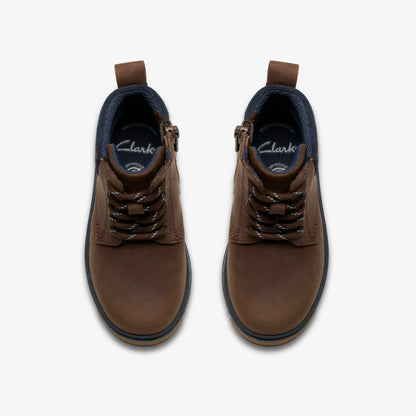 Lorcam Trail Kid Dark Brown | Clarks For Sale
