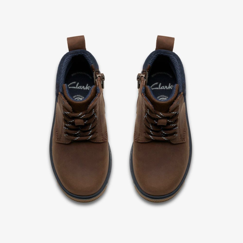 Lorcam Trail Kid Dark Brown | Clarks For Sale