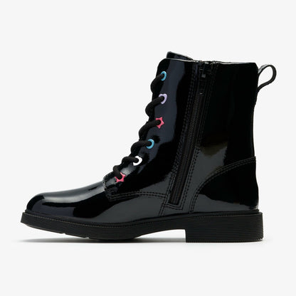 Oaklyn Charm Kid Black Patent | Clarks Onsale
