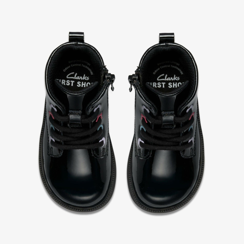 Oaklyn Charm Toddler Black Patent | Clarks Sale