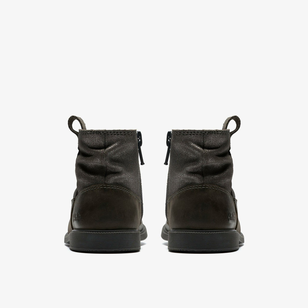Oaklyn Top Toddler Pewter Suede | Clarks