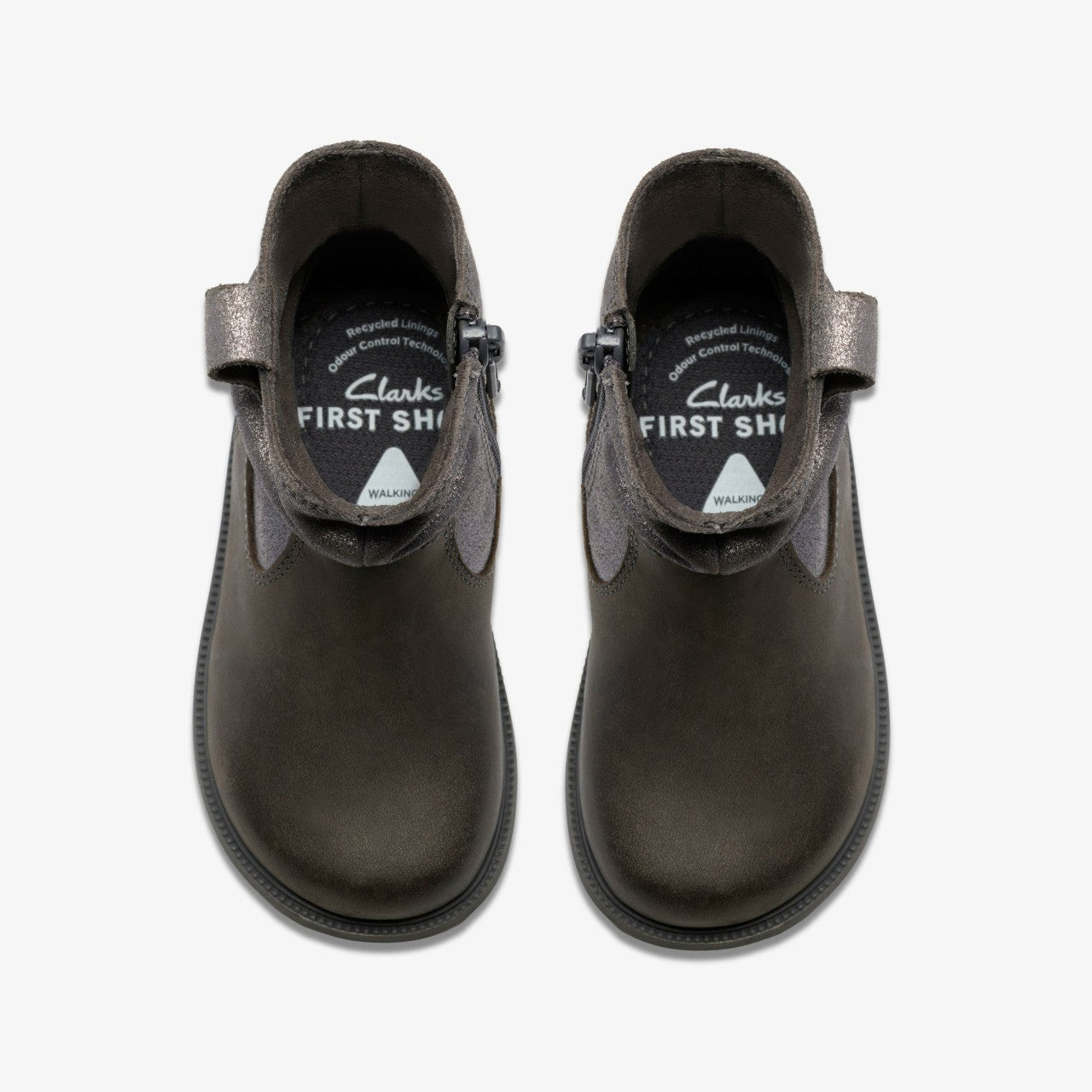 Oaklyn Top Toddler Pewter Suede | Clarks