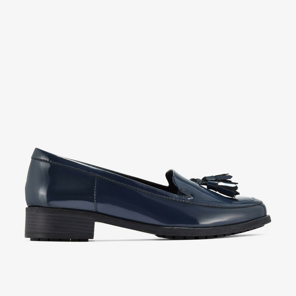 Havisham Edge Loafer Navy Patent | Clarks Onsale