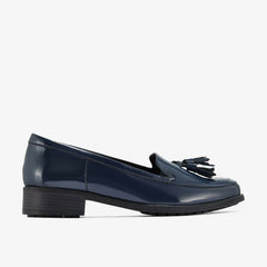 Havisham Edge Loafer Navy Patent | Clarks Onsale