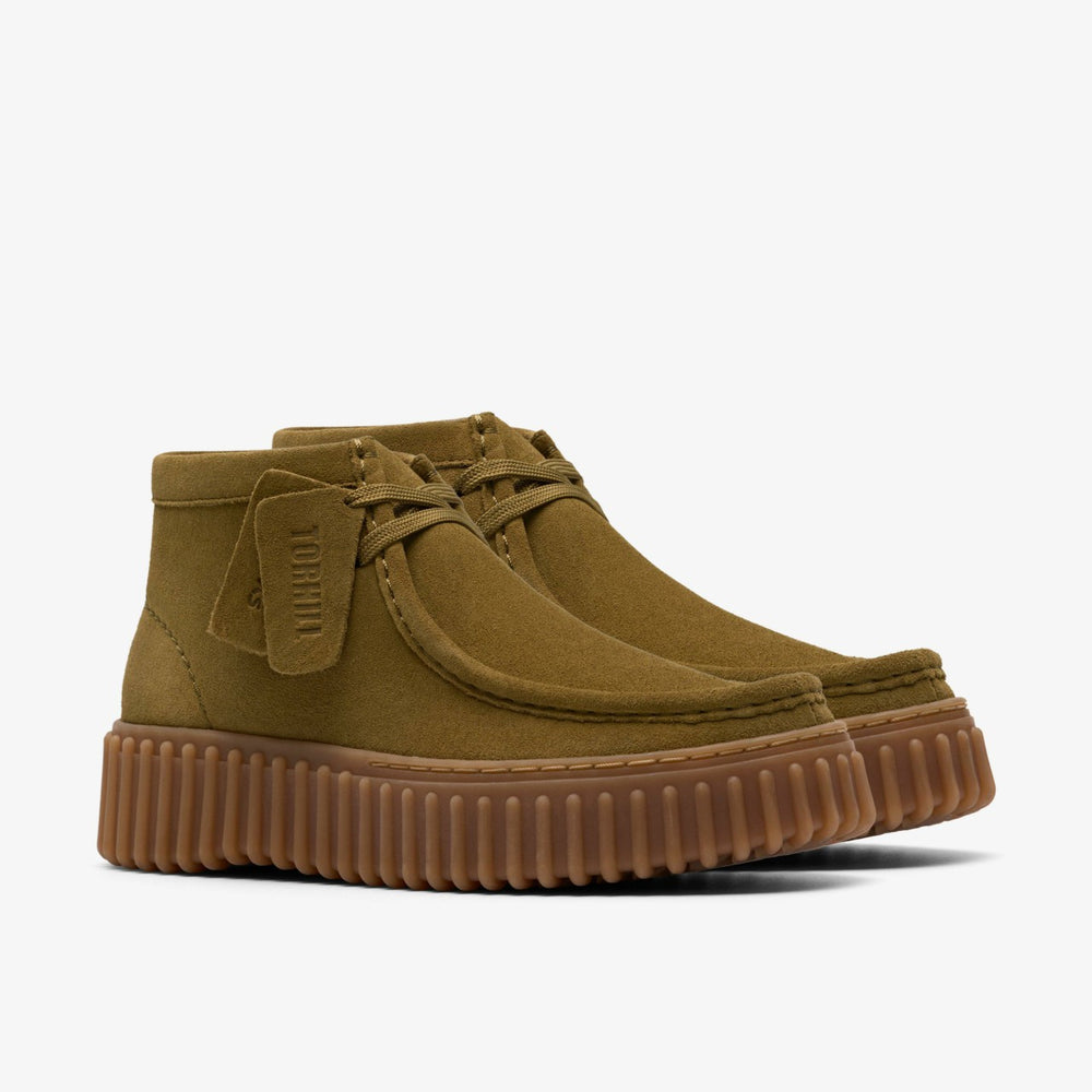 Torhill Moss Olive Suede | Clarks US