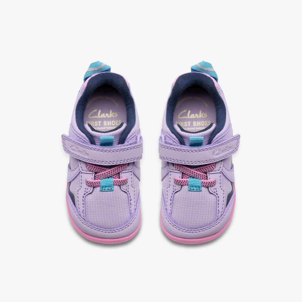 Roamer Hero Toddler Lilac Combination | Clarks Discount